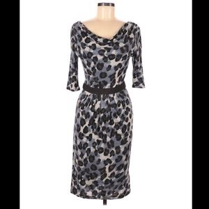 Banana Republic scoop neck leopard dress - size 0